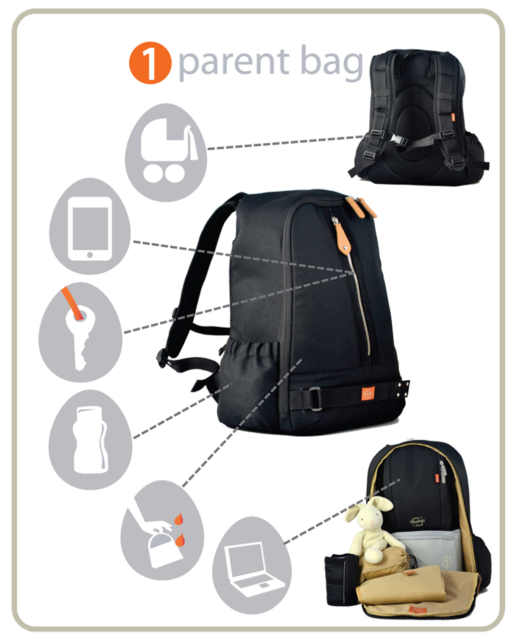 Picos Pack - black