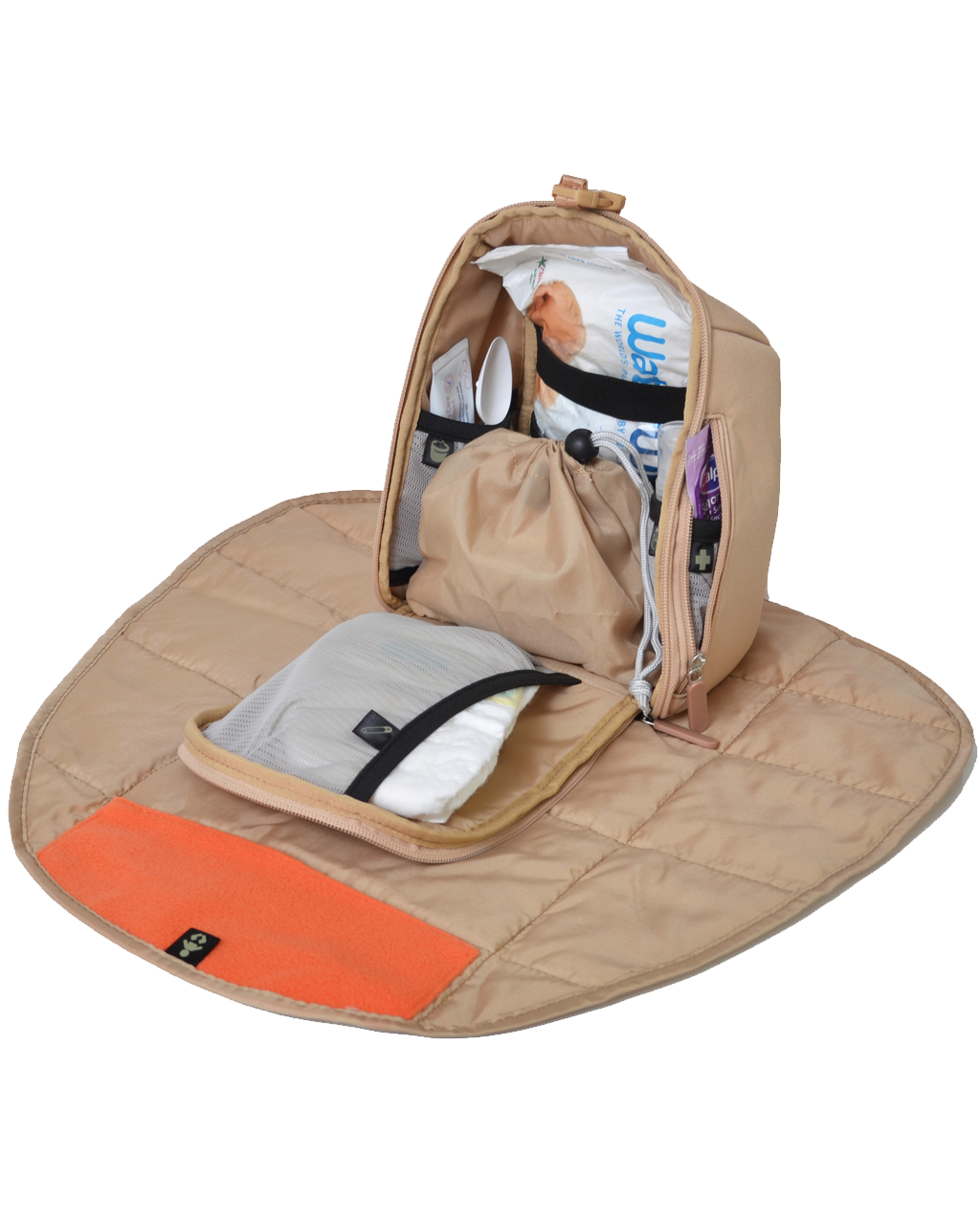 Luxury Changer Pod & Mat - stone