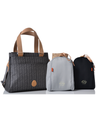 Richmond - charcoal herringbone
