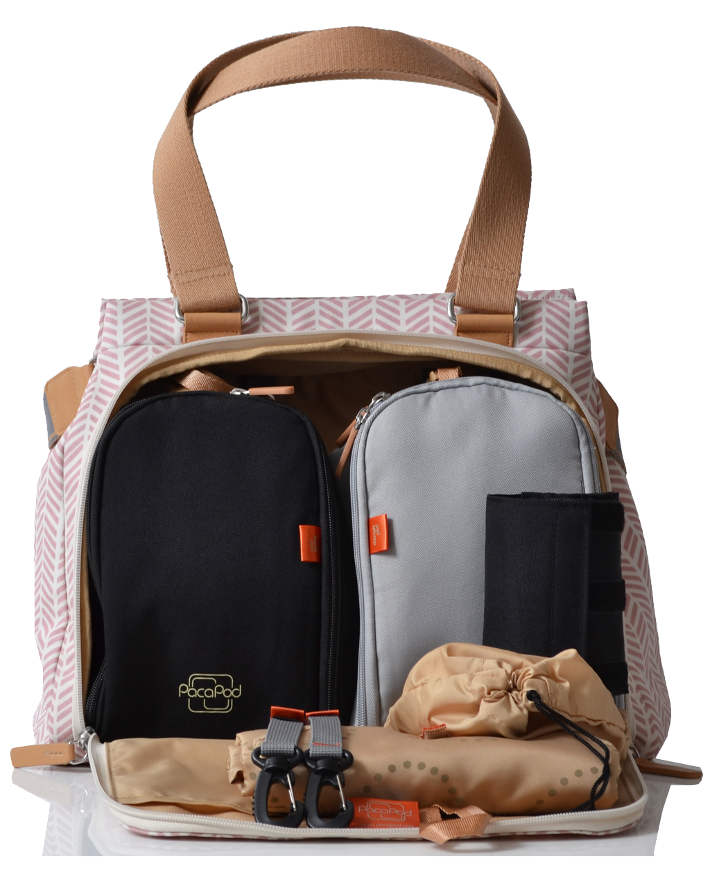 Richmond - dusky pink herringbone