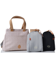 Richmond - dusky pink herringbone