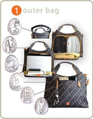 Pacapod Napier outer bag - store everything from mobile to laptop