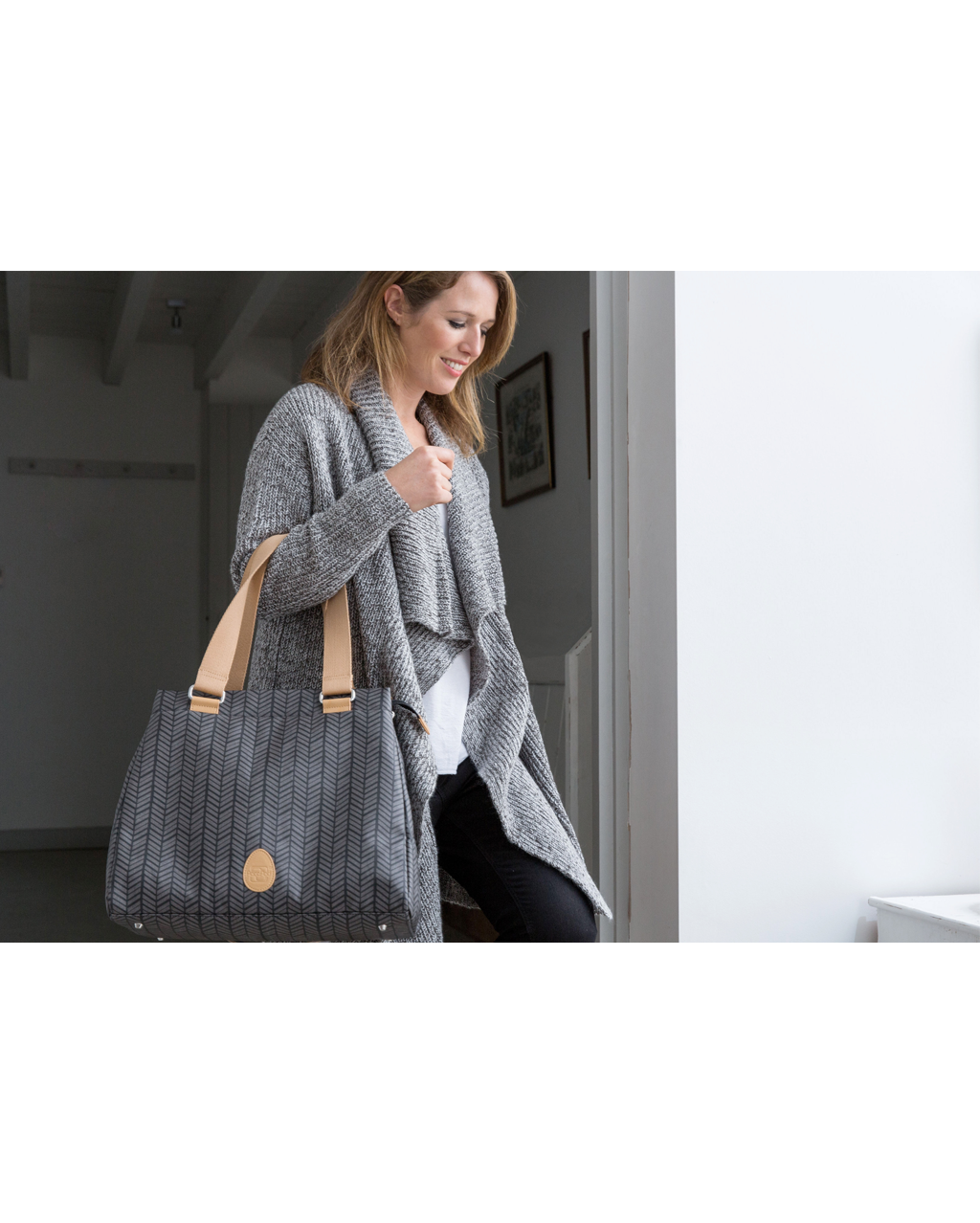 Richmond - charcoal herringbone